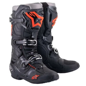 ALPINESTARS Men Motocross Leather Boots TECH 10 SX MX Dirt Bike Adult Black - Picture 1 of 8