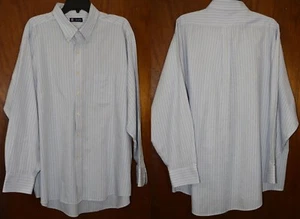 Chaps Men's Classic Twill LS Striped BD Dress Shirt Size 18-18 1/2 34/35 D-3 - Picture 1 of 7