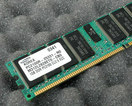 RAM 1GB Samsung M312L2828ETO-CB0 PC210R-25331-N0 - Image 1 of 1