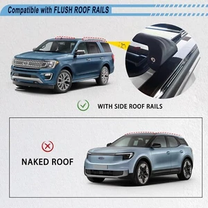 Roof Rack Cross Bars for 2018-2023 Ford Expedition Cargo Luggage Kayak 220LB - Picture 1 of 7