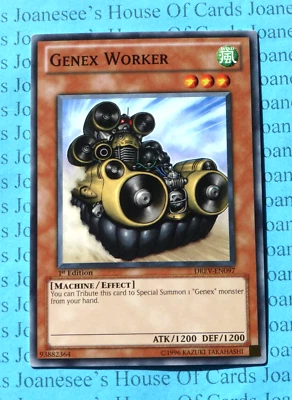 DREV-EN097 Genex Worker Yu-Gi-Oh Card 1st Edition New - Image 1 of 4