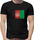 T-shirt męski Afganistan Grunge flaga - afgański - flagi - kraj - islam