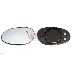 SMART CITY 1998->2004 DOOR/WING MIRROR GLASS SILVER, HEATED & BASE,LEFT SIDE - Picture 1 of 4