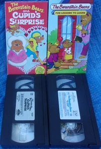 The Berenstain Bears VHS Lot Cupid's Surprise & Fun Lessons To Learn VTG Cartoon - Imagen 1 de 5