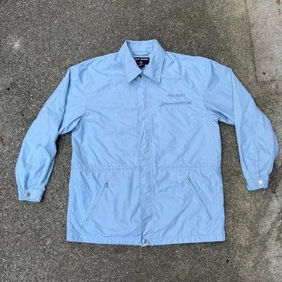 Chaqueta Polo Sport Ralph Lauren Grande Lluvia Viento Vela Chaqueta Deletrear Azul De Colección Foto 1 de 4