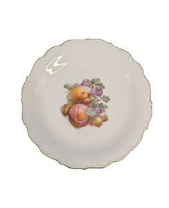 Vintage Bayerisches Obst Design Teller Goldrand Bavaria Schumann Germany 56 - Bild 1 von 10
