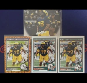 NFL Football Miami Dolphins 25 Panini Kenneth Grant 4 Rookie Card Lot MINT - Picture 1 of 1