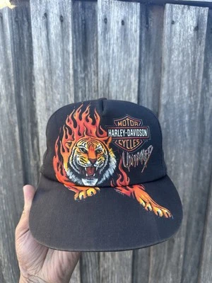 1994 Harley Davidson Untamed Tiger Cap - Extremely Very Rare - 90s Made In USA - image 1 of 4