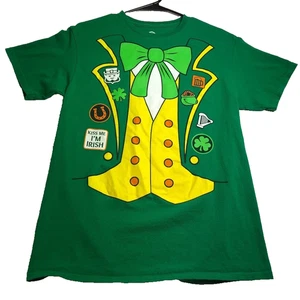 Mad Engine Men's T Shirt Medium M Green Short Sleeves St. Patricks Day Irish Tee - Picture 1 of 6