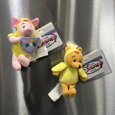 DISNEY EXCLUSIVE EASTER CHICK PIGLET & POOH 4” MAGNET w/TAGS RARE - Image 1 of 4