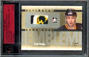 2014 ITG ULTIMATE ARCHIVES FALL EXPO CAM NEELY G/U JERSEY EMBLEM PATCH UA #D 1/1 - Picture 1 of 1