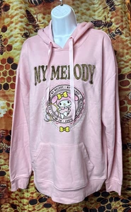 My Melody Box Lunch Women's M pink hoodi sweatshirt HK Sanrio cotton polyester - Picture 1 of 9