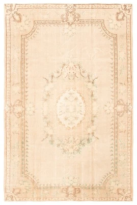 Alfombra oriental vintage anudada a mano alfombra tradicional de lana de 6'2" x 9'4" Foto 1 de 4