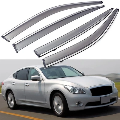 Rain Guard Sun Shield Window Visor Deflector for 2011-2013 INFINITI M37 M35h M56 - Image 1 of 4