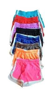 Lot of 8 Girls Justice Brand Shorts Size 6 Sporty Breathable Material - Picture 1 of 3