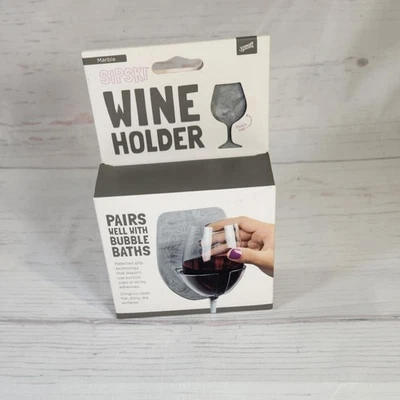 Soporte de vino Sipski de mármol combina bien con baños de burbujas Foto 1 de 4