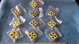 LOT OF 10 - 4th INFANTRY DIVISION -  2 INCH PINS - NEW  - Picture 1 of 7