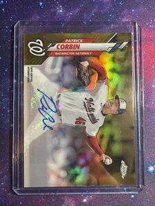 Patrick Corbin 2020 Topps Chrome Auto /50 Gold Rifrattore USA-PC - Foto 1 di 2