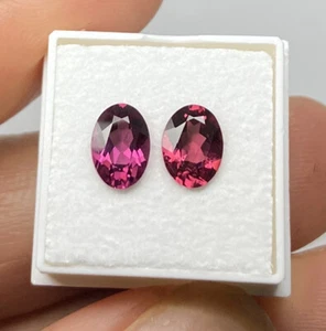 Facettiertes RHODOLITH Pärchen(1.47 cts.) Faceted Rhodolite , Tansania - Picture 1 of 2