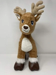 Build A Bear Plüschtier Stofftier Santa’s Christmas Rentier braun mit blauen Augen BAB - Bild 1 von 7