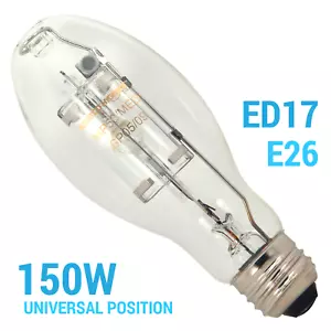 S5860 MP150/ED17/U/PS Pulse Start 150W HID ED17 Medium E26 Metal Halide Clear - Picture 1 of 4