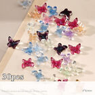 30 Pièces Décoration D'ongles Papillon Diamants Résine Papillons Accessoires #