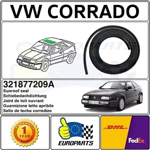 Volkswagen Corrado 1988-1995 Sunroof Sliding Roof Seal Weatherstrip 321877209A - Zdjęcie 1 z 9