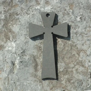 Barra de palanca de titanio EDC Crucifijo Cruz Católica Religiosa Collar Colgante Adorno - Imagen 1 de 1