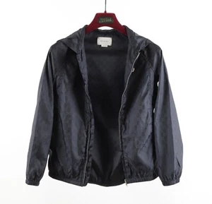 Girl's Gucci Black Monogram Nylon Lightweight Jacket 10 Years - Picture 1 of 16