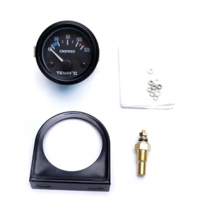 2" 52mm Black Car Auto Digital LED Water Temp Temperature Gauge Kit 40-120℃ New - Picture 1 of 8