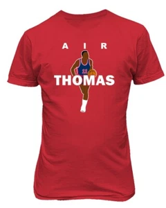 Detroit Pistons AIR Isiah Thomas Pee Wee #11 Basketball Zeke Bad Boys T-shirt - Picture 1 of 4