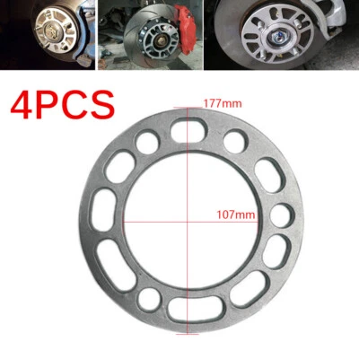 US 6mm Car Hub Wheel Spacers Adaptor Widen Shims Plate For 5/6 Stud Wheel 4Pack - Image 1 of 4