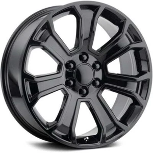 24 inch 24x10 OEP Replica 166B Gloss Black wheels rims 6x5.5 6x139.7 +24 - Picture 1 of 1