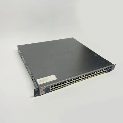 Netgear ProSafe GS748TPS 48-Port Gigabit Smart PoE Network Switch 4 SFP Ports - Image 1 of 4