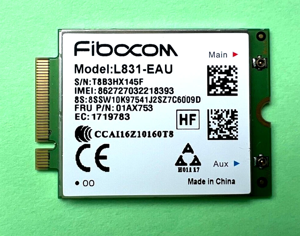 Lenovo Thinkpad L831-EAU WWAN Fibocom L831-EAU LTE 4G  01AX753 - Bild 1 von 1