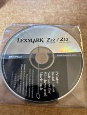 Lexmark Z22 & Z32 Color Jet Printer Software & Drivers Install/Setup CD