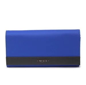 TUMI Vista Nylon Flap Continental Wallet Dazzling Blue 120793-7706 - Picture 1 of 8