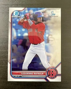 2022 Bowman Chrome Ceddanne Rafaela 1st Rookie Card #BCP-61 Red Sox - Bild 1 von 2