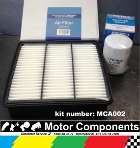 AIR & OIL Filter Kit MITSUBISHI Lancer Mirage Pajero IO 1.5 1.6 1.8 2.0L - Picture 1 of 3