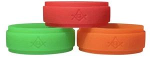 Anillo Masónico Silicona (Pack de 3) Francmasón Nuevos Colores - Imagen 1 de 6
