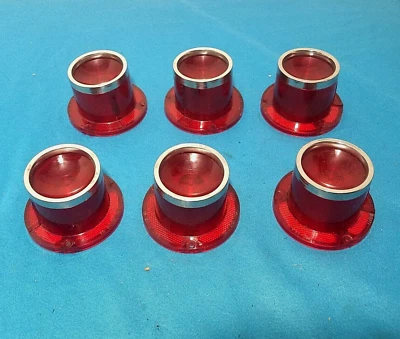 1961 Pontiac Set of 6 Tail light lenses 61 Starchief Bonneville NORS kustom ? Foto 1 de 4