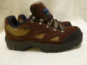 LLBean Rugged Brown Leather Suede Waterproof Hiking Trail Boots Womens 6.5M $139 - Picture 1 of 11
