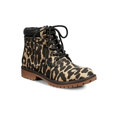 Call It Spring Vegan Sonney Animal-Print Ankle Boots Size 6.5 - Image 1 of 4