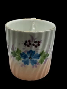 Antique Porcelain Shaving Mug Hand Painted Floral Germany - Picture 1 of 12