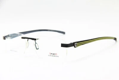 НОВЫЙ SPORTS CHARRIOL SP 23028A C4 ЧЕРНЫЙ ОЧКИ ПОДЛИННЫЙ RX SP23028A 56-17  - Изображение 1 из 3