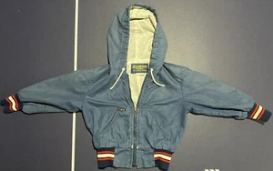 Vintage OSHKOSH B'GOSH Full-Zip Hooded Blue Jacket Size 4T ? Made in USA - Picture 1 of 16