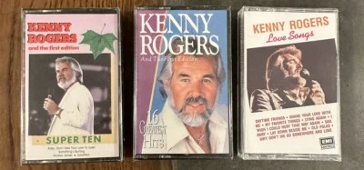 3 Vintage KENNY ROGERS Cassettes - BRAND NEW! Unopened! - Image 1 of 4