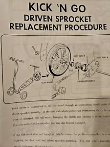 Honda Kick N Go Driven Sprocket Replacement Procedure Scooter - Picture 1 of 1