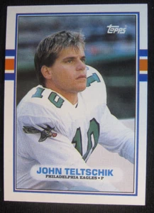 John Teltschik Philadelphia Eagles 1989 TOPPS NFL #110 - Picture 1 of 2