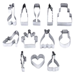 12 Pcs Ausstecher-Set Plätzchenformen Zum Selbermachen Keksformen in Herzform - Bild 1 von 12